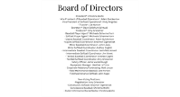 Board of Directors